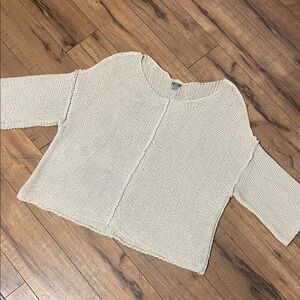 Aerie Cream Knit Sweater